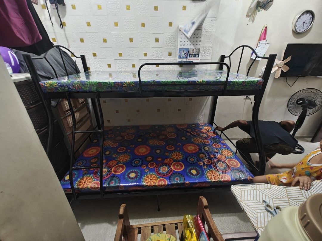 DOUBLE DECK RTYPE DOUBLE SIZE WITH MEGA FOAM (36×48×75) (Category: Bed Frames & Mattresses) located in Manila. Submitted by arfurniture (Listing ID 1462875769, Image 1). Description: CASH ON DELIVERY WE DELIVER AROUND METRO MANILA AND NEARBY CITIES WITH DEL FEE HEAVY DUTY AND GOOD QUALITY EASY TO ASSEMBLE WE ACCEPT BULKY ORDERS.
