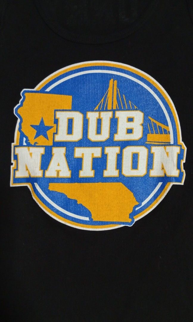 Dub Nation Curry #30 Black Ribbed Tank Top (Category: Sleeveless) located in Quezon City. Submitted by jojoleen28 (Listing ID 1462823596, Image 2). Description: XL on tag, but only S to M measurement. Made of cotton/polyester blend, stretchable material. No crack prints. Measurements: Width (around chest area)15.5" to 20" Length 27" #Christmas2026.