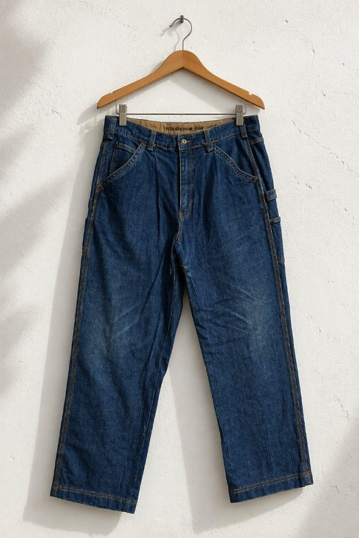 Duluth Trading Co. Flex Ballroom Carpenter Jeans (Category: Jeans) located in Baguio. Submitted by luxeloomarchive (Listing ID 1462857447, Image 1). Description: Duluth Trading Co. Flex Ballroom Carpenter Jeans ​Upgrade your workwear or everyday style with these durable and comfortable Duluth Trading Co. Flex jeans. Designed for maximum ease of movement, these carpenter-style denim pants feature extra utility pockets and sturdy construction built