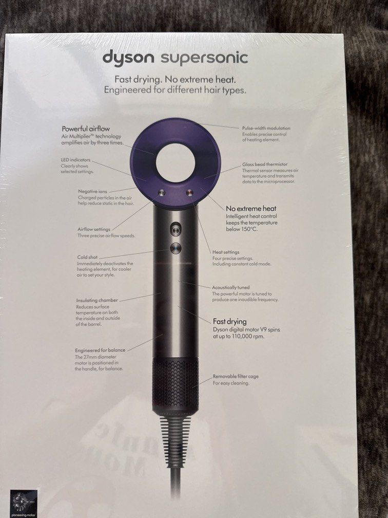 Dyson supersonic hair dryer (Category: Hair Removal) located in Makati City. Submitted by melissa12345 (Listing ID 1462684636, Image 3). Description: Brandnew.