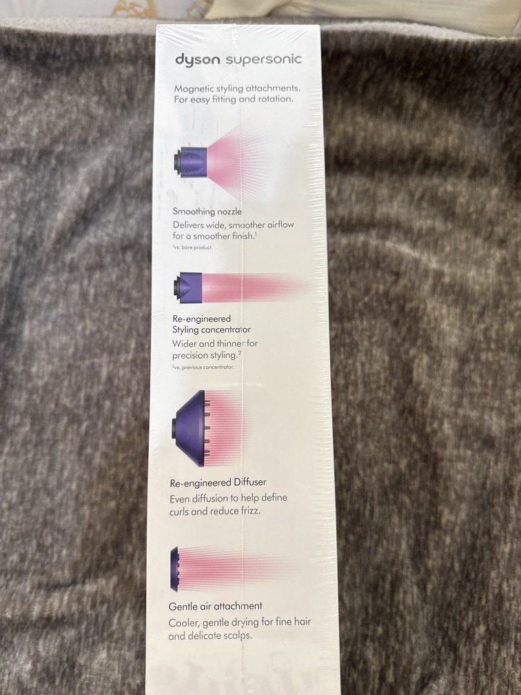 Dyson supersonic hair dryer (Category: Hair Removal) located in Makati City. Submitted by melissa12345 (Listing ID 1462684636, Image 2). Description: Brandnew.