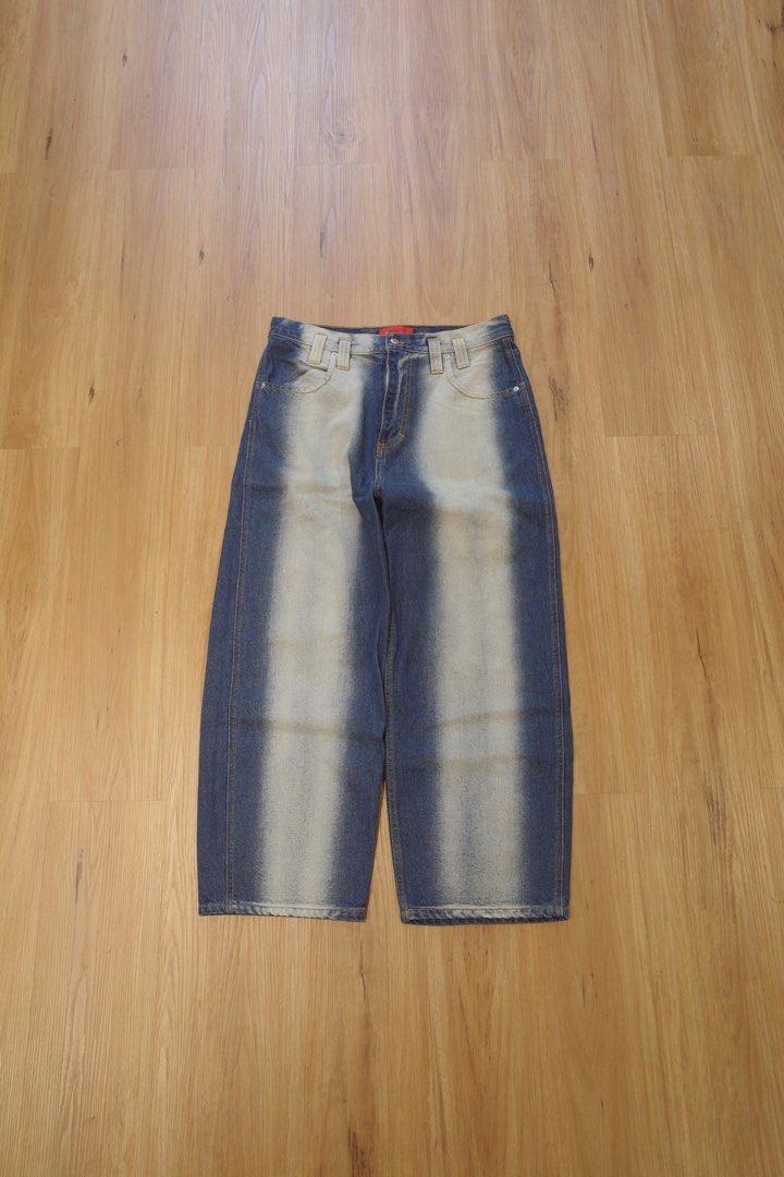 Eckhaus Latta Baggy Jeans (Gradient) (Category: Jeans) located in Pasig City. Submitted by rinse___repeat (Listing ID 1462756580, Image 1). Description: Eckhaus Latta Baggy Jeans (Gradient) Our classic baggy jean is updated with this faded gradient wash. Includes signature back pockets and nickel hardware. The jeans are distinguished with our trademark back pockets that are exaggerated in scale with a carpenter’s hammer loop on the back left pock