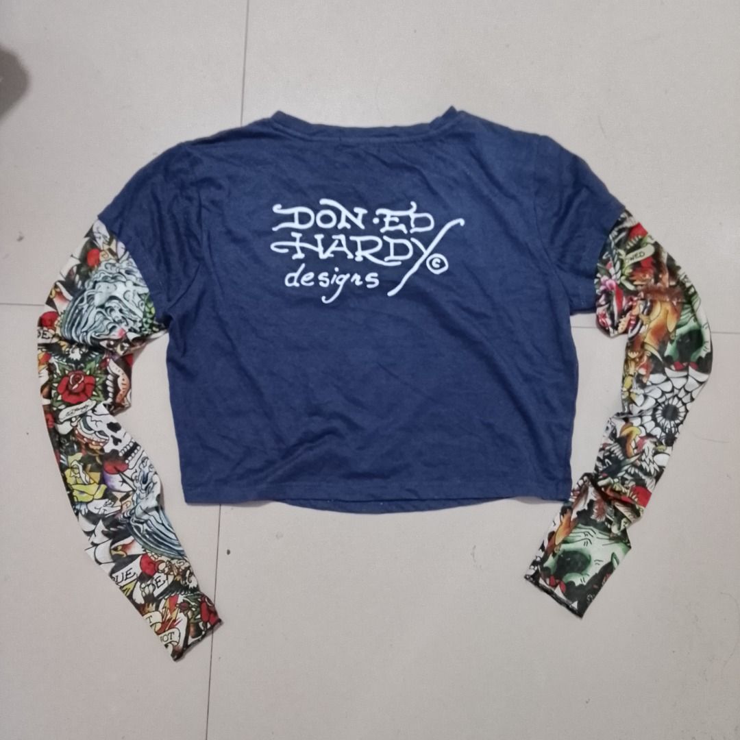 Ed Hardy True love mesh twofer longsleeve (Category: Activewear) located in New Washington. Submitted by kodak_ice (Listing ID 1462815691, Image 3). Description: .