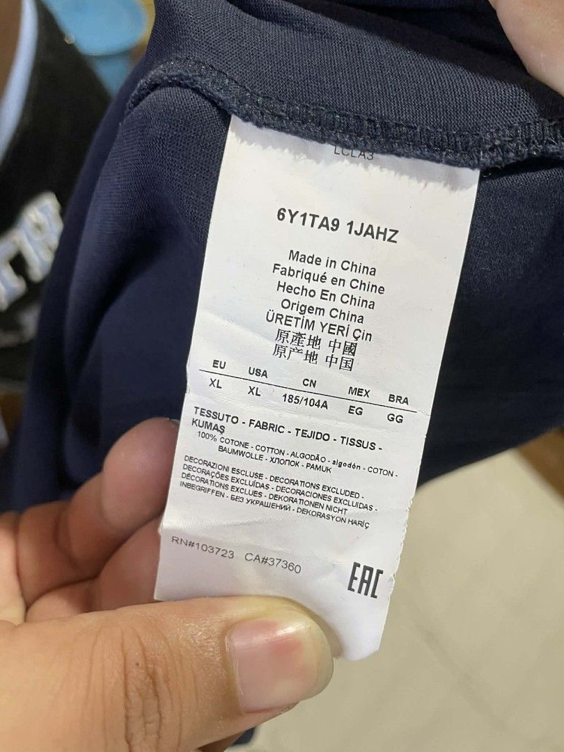 EMPORIO ARMANI Tshirt (Category: Tshirts & Polo Shirts ) located in Lapu Lapu. Submitted by jc.happyburdagol (Listing ID 1462769920, Image 3). Description: No issue Original.