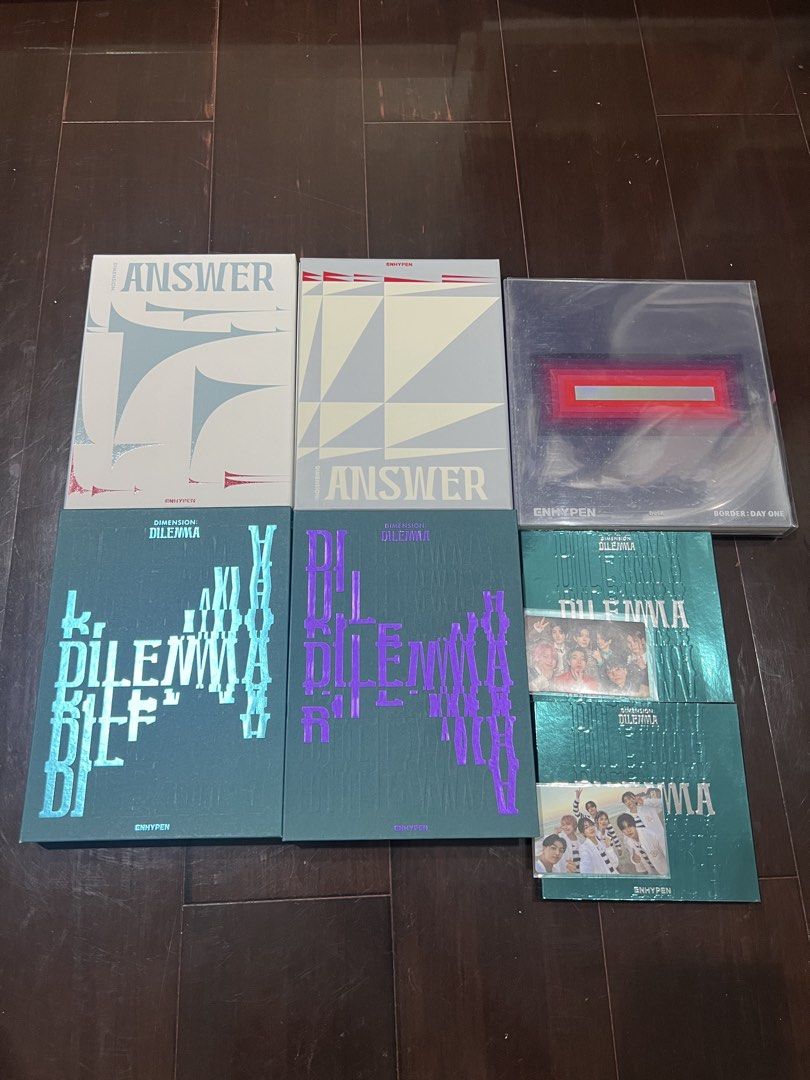 ENHYPEN Albums (Category: CDs & DVDs) located in Paranaque City. Submitted by ryujaesu (Listing ID 1462828001, Image 1). Description: ‼️ Price is negotiable if buying more than one album ✅Border: Day One - ₱100 ✅ Dimension: Dilemma Charybdis - ₱150 ✅ Dimension: Dilemma Scylla - ₱150 ✅✅ Dimension: Dilemma Mini Album CD - ₱50 ✅ Answer: No - ₱150 ✅ Answer: Yet - ₱150 .