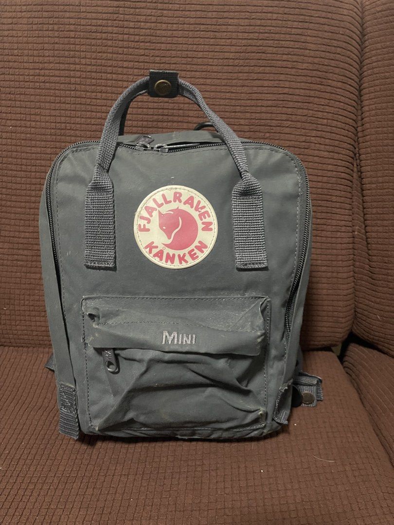 Fjallraven Kanken Mini Backpack Grey (Category: Backpacks) located in Davao. Submitted by rcgulanes.moon (Listing ID 1462837750, Image 1). Description: - Grey Fjallraven Kanken Mini backpack - Classic design with front pocket - Adjustable straps for comfort - Iconic Fjallraven logo on the front - Made from durable Vinylon F material - Ideal for everyday use or travel - Ample space for your essentials.