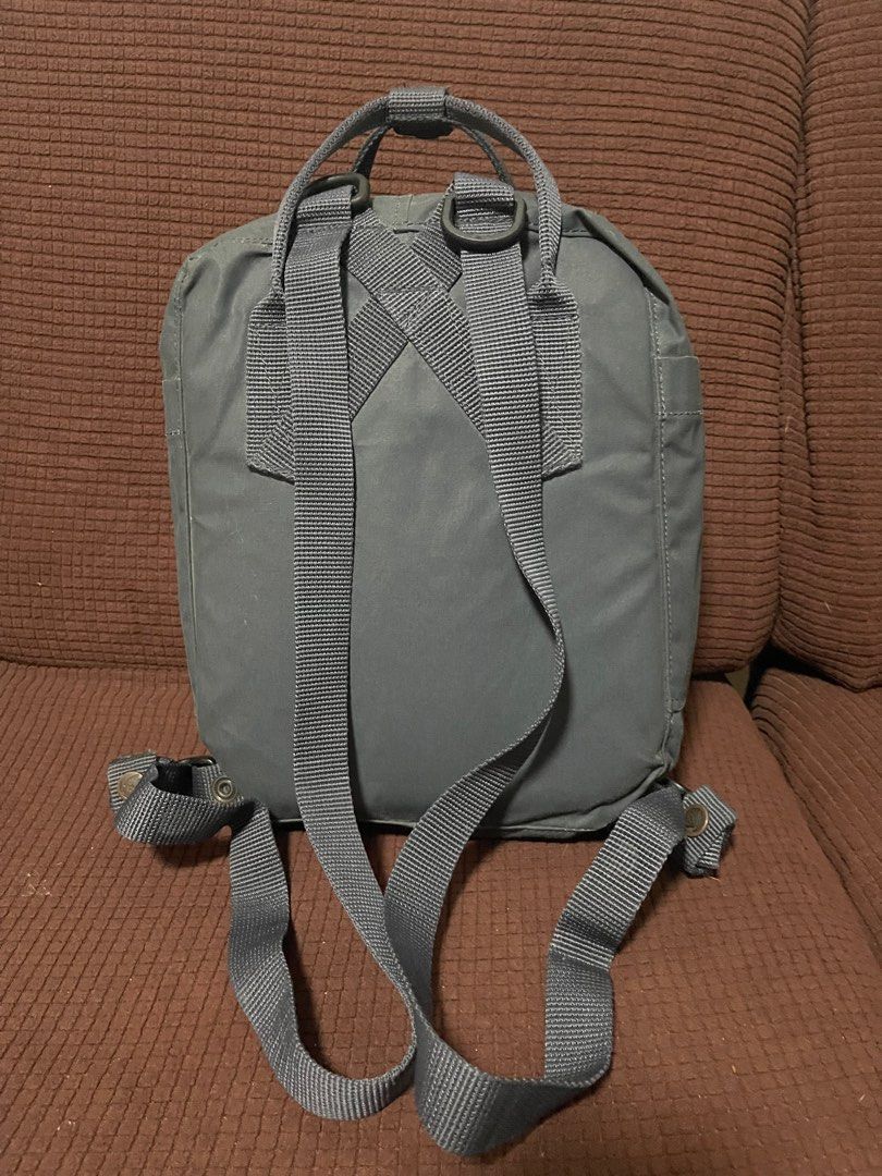 Fjallraven Kanken Mini Backpack Grey (Category: Backpacks) located in Davao. Submitted by rcgulanes.moon (Listing ID 1462837750, Image 2). Description: - Grey Fjallraven Kanken Mini backpack - Classic design with front pocket - Adjustable straps for comfort - Iconic Fjallraven logo on the front - Made from durable Vinylon F material - Ideal for everyday use or travel - Ample space for your essentials.