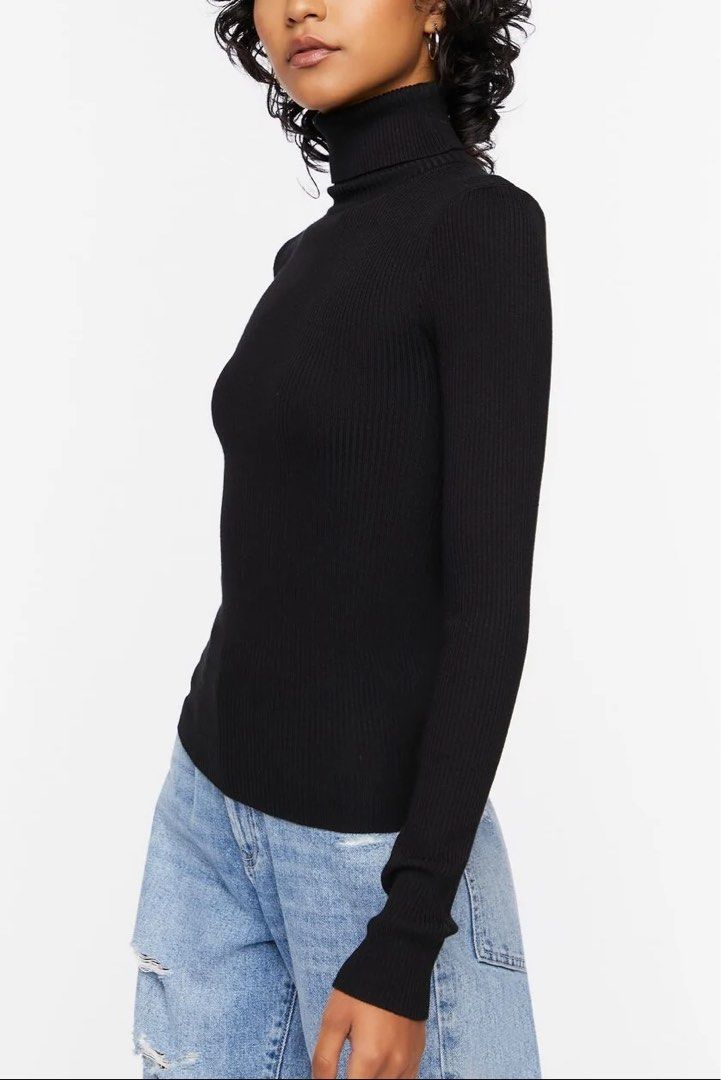 Forever 21 Black Ribbed Turtle neck (Category: Longsleeves) located in Agdangan. Submitted by christy_4 (Listing ID 1462820800, Image 1). Description: .