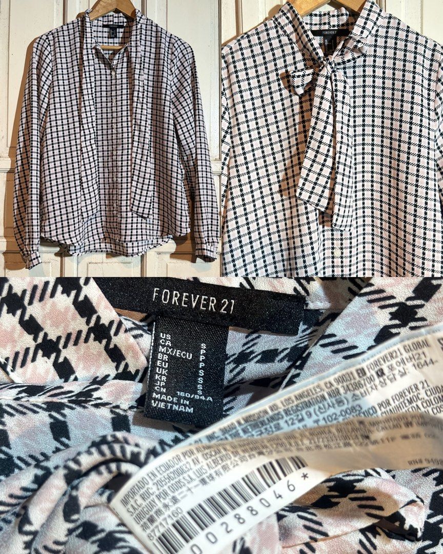 Forever 21 long-sleeve plaid blouse (Category: Longsleeves) located in Valenzuela. Submitted by julijulyxoxo (Listing ID 1462739193, Image 1). Description: where to find me: Facebook: Julianne Leigh (post is already up) Instagram: shop.loveandrelove (might post updates/items here too) MOP: maribank, gcash, maya MOD: J&T Express Item is unwashed. Please wash immediately before wearing!.
