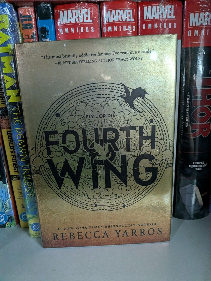 Fourth wing hardcover (Category: Storybooks) located in Sorsogon. Submitted by leod23 (Listing ID 1462751965, Image 1). Description: remaindered copy have flaws on dustjacket.