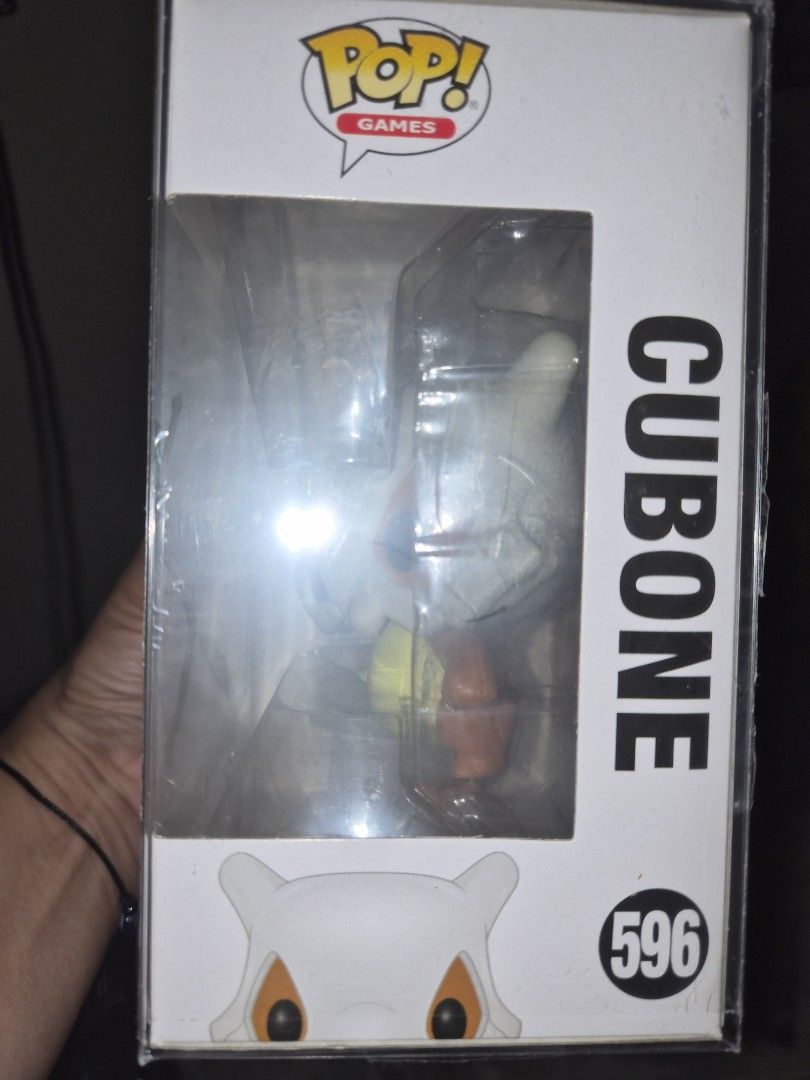 Funko Pop Games Pokemon Cubone 596 (Category: Designer & Blind Box Toys) located in Makati City. Submitted by jaimee.shop (Listing ID 1462810811, Image 2). Description: - Funko Pop Games Pokemon Cubone figure - Collection Number: 596 - Brand new and sealed in original plastic wrap - Ideal for any Pokemon fan or collector - Please check photos for box condition.
