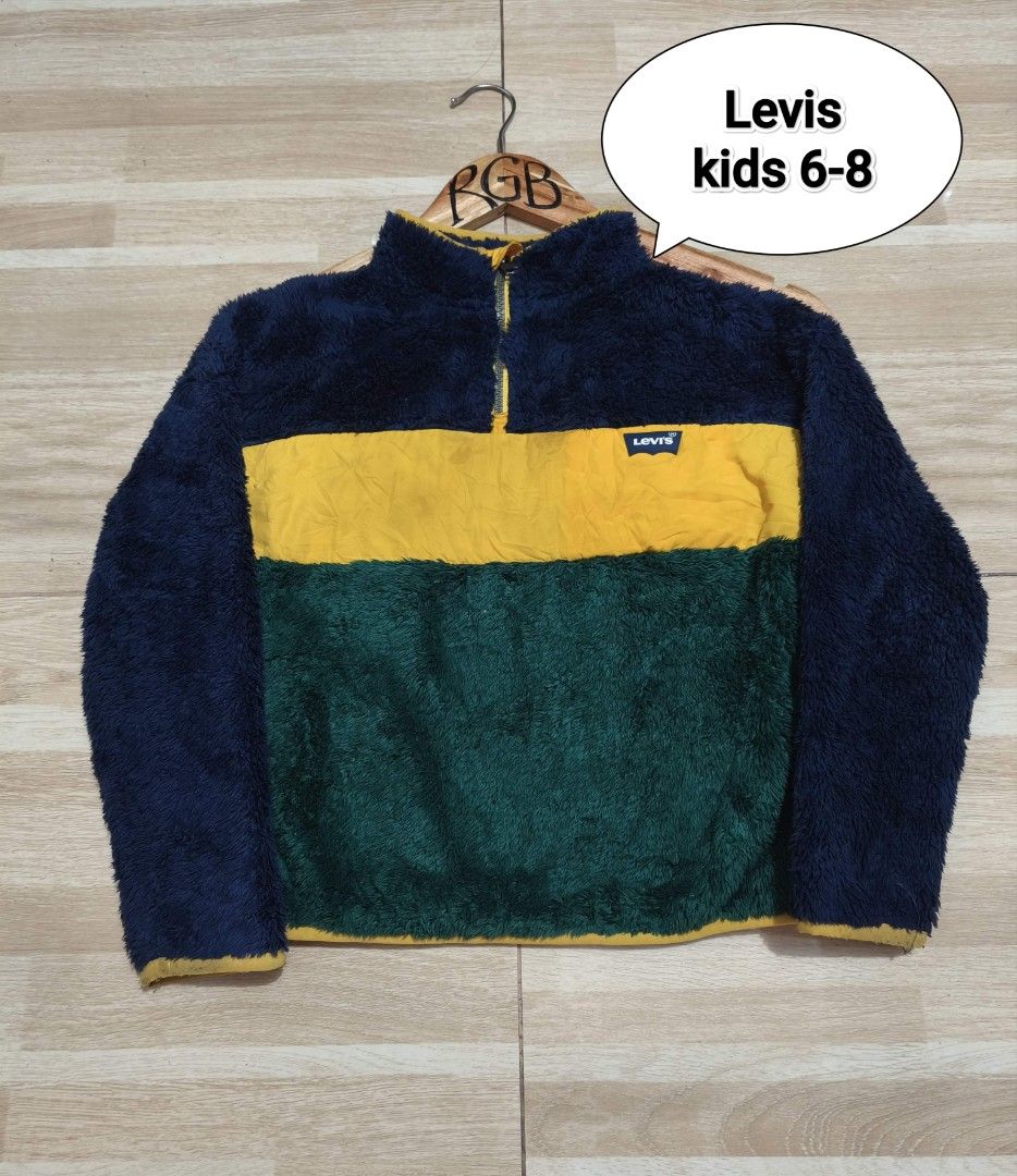 furry Jacket for kids (Category: Babies & Kids Fashion) located in San Mateo. Submitted by rgbuenaventura (Listing ID 1462713205, Image 1). Description: Levis furr jacket and Adidas age 6-7 and 13-15 No issue.