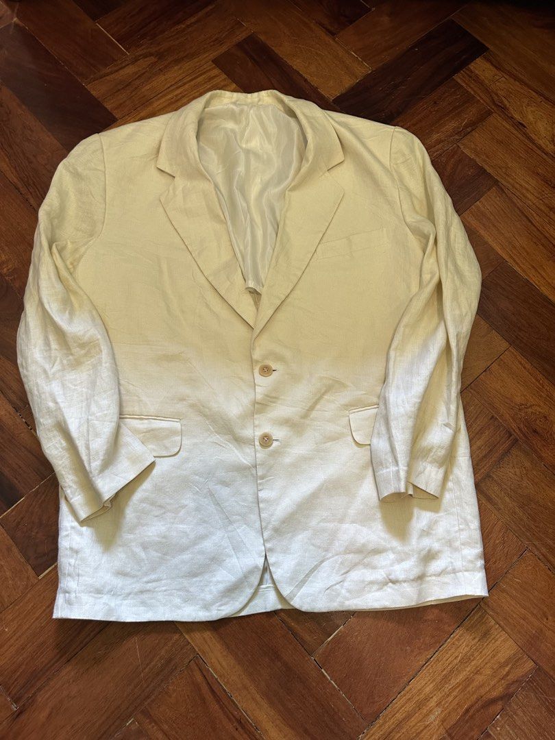 Givenchy Monsieur Blazer (Category: Coats, Jackets and Outerwear) located in Manila. Submitted by chinobustamante17 (Listing ID 1462706942, Image 1). Description: - Classic Givenchy blazer - Light cream color - Two-button closure - Two front pockets - Lined interior - Versatile for smart casual or formal wear - Please check photos for detailed condition.
