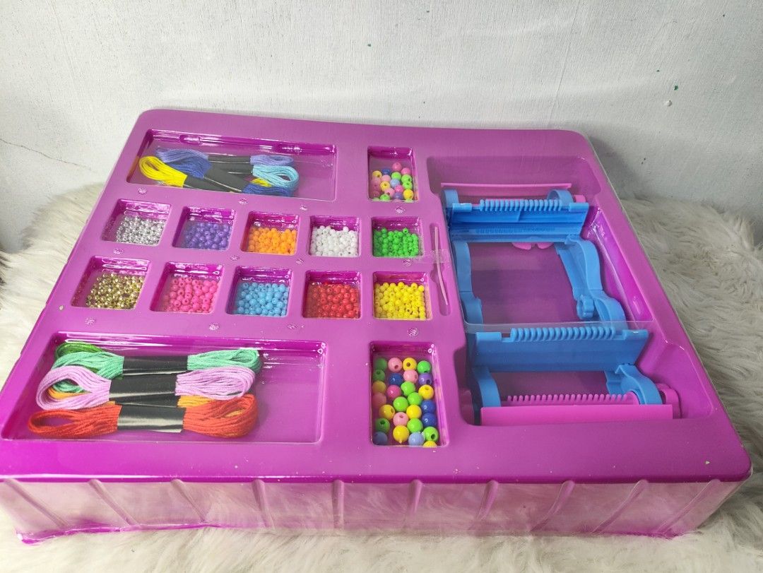 GL Style Bead & Weave Bracelet Making Kit (Category: Craft Supplies & Tools) located in Cavite. Submitted by tinetaclesss (Listing ID 1462786443, Image 2). Description: - Fun bead and weave kit for making bracelets and accessories. - Includes loom, beads in various colors, threads, and gift bags. - Great for creative kids. - Design rainbow vibes, instagrammable, or pastel power looks. - Everything you need to get started..