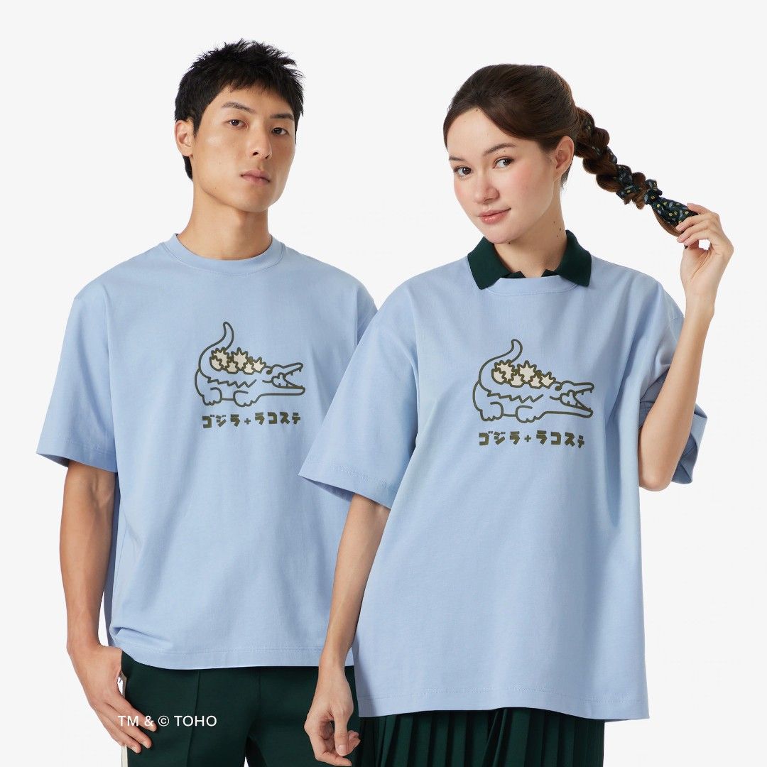 Godzilla x Lacoste Original (Category: Tshirts & Polo Shirts ) located in San Juan City. Submitted by coalition28 (Listing ID 1462789071, Image 3). Description: - Exclusive Godzilla x Lacoste collaboration graphic tees. - Unique designs: Stylized alligator with Godzilla elements. - Available colors: Black, White, Light Blue. - Material: Comfortable fabric for everyday wear. - Perfect for casual outings and showing off your fandom..