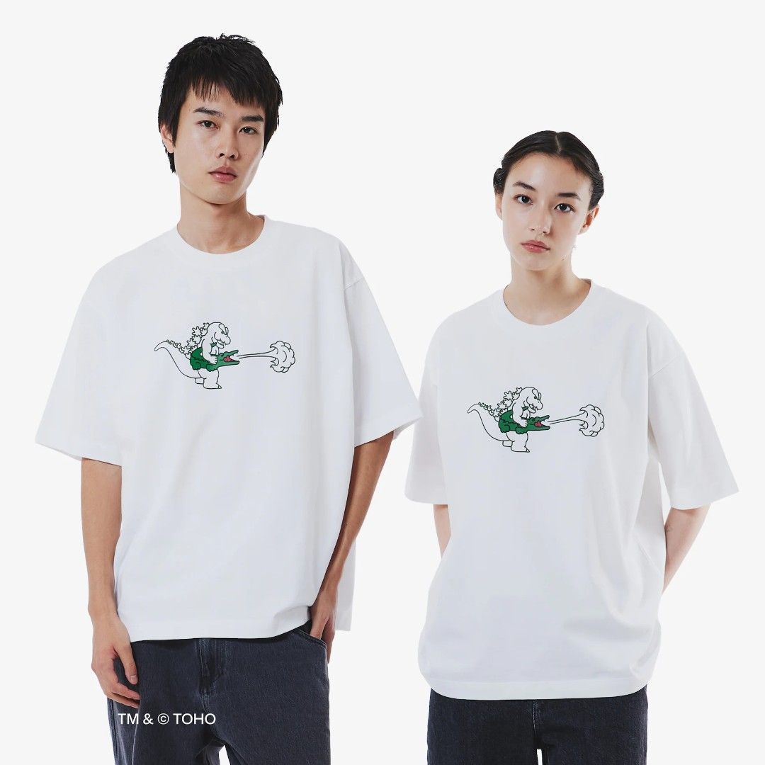 Godzilla x Lacoste Original (Category: Tshirts & Polo Shirts ) located in San Juan City. Submitted by coalition28 (Listing ID 1462789071, Image 2). Description: - Exclusive Godzilla x Lacoste collaboration graphic tees. - Unique designs: Stylized alligator with Godzilla elements. - Available colors: Black, White, Light Blue. - Material: Comfortable fabric for everyday wear. - Perfect for casual outings and showing off your fandom..