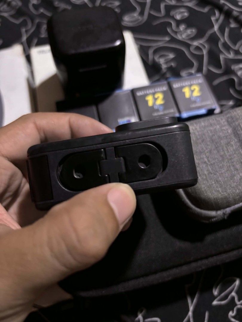 GoPro HERO9 Black (Category: Cameras) located in Pasig City. Submitted by jhumar5808 (Listing ID 1462719638, Image 3). Description: Fs go pro hero 9 black 2 orig battery 1 telesin charger 2 extra battery 1 charger Neck mount Telesin pouch Silicon cover 128gb lexar SD card No scratch sa lens .