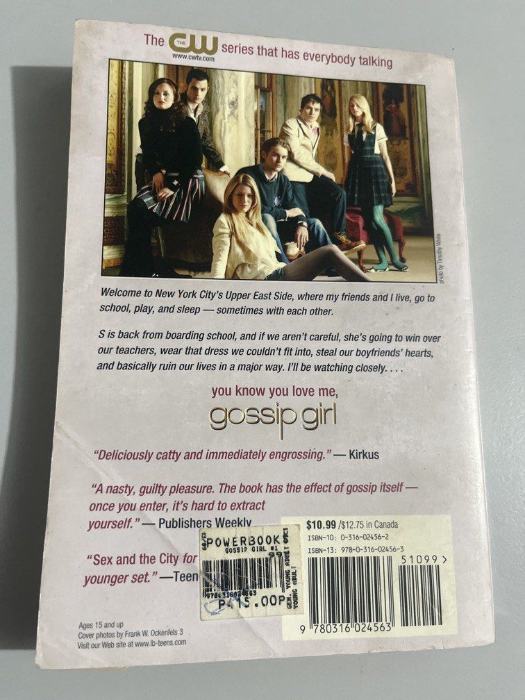 GOSSIP GIRL BOOK (Category: Storybooks) located in Makati City. Submitted by girlydy (Listing ID 1462854377, Image 2). Description: .