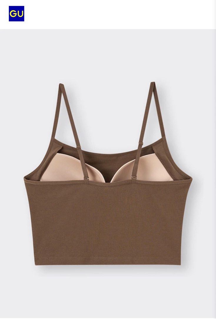 GU Bra-Feel 2-Way Cropped Camisole (Category: Undergarments & Loungewear) located in Pasig City. Submitted by jie1031 (Listing ID 1462726433, Image 3). Description: GU Bra-Feel 2-Way Cropped Camisole Code: 271-349003 Size on Tag: Medium Width: 13.5-14.5 Length: 11 Color: off white Material: Body: 62% Polyester (100% recycled polyester fiber used), 35% Cotton, 3% Polyurethane Separate Trim Fabric: 72% Polyester, 22% Cotton, 6% Polyurethane ₱ 200 P