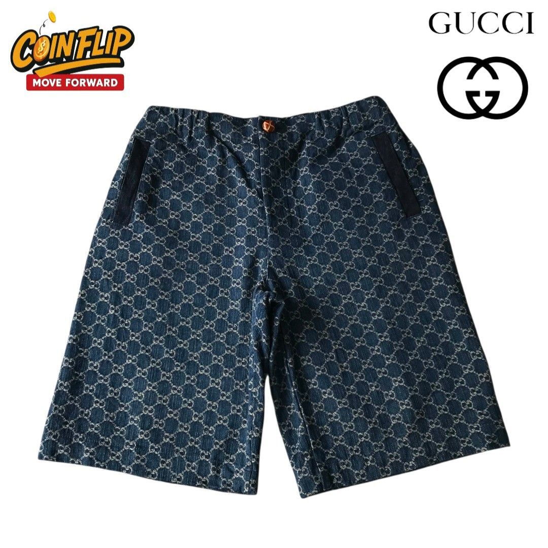 Gucci GG Monogram shorts (Category: Shorts) located in San Jose. Submitted by coin_flip25 (Listing ID 1462703074, Image 1). Description: L-XL Dimes: 18×23.