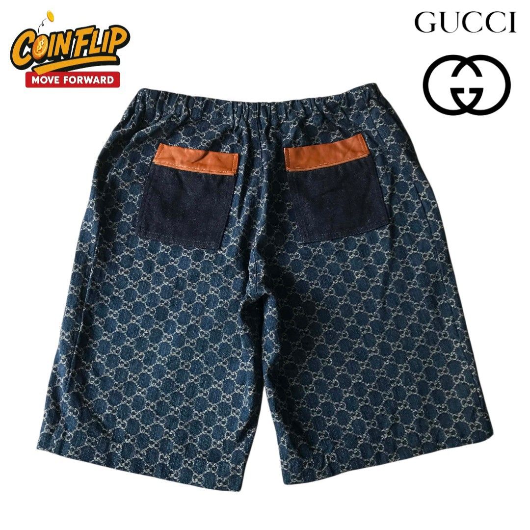 Gucci GG Monogram shorts (Category: Shorts) located in San Jose. Submitted by coin_flip25 (Listing ID 1462703074, Image 2). Description: L-XL Dimes: 18×23.