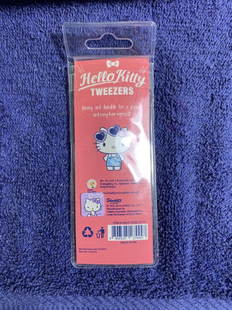 Hello Kitty Pink Tweezers (Category: Hair Removal) located in Muntinlupa City. Submitted by mj.finds (Listing ID 1462840967, Image 2). Description: - Cute pink Kitty design - Strong and durable construction - Perfect for precise plucking and hair removal - Great for travel or everyday use - Comes in original packaging.