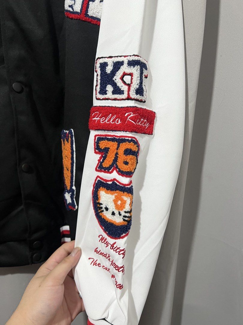 Hello Kitty Varsity Jacket (Category: Coats, Jackets and Outerwear) located in Manila. Submitted by ricbuyandsell (Listing ID 1462838918, Image 2). Description: Never been worn.