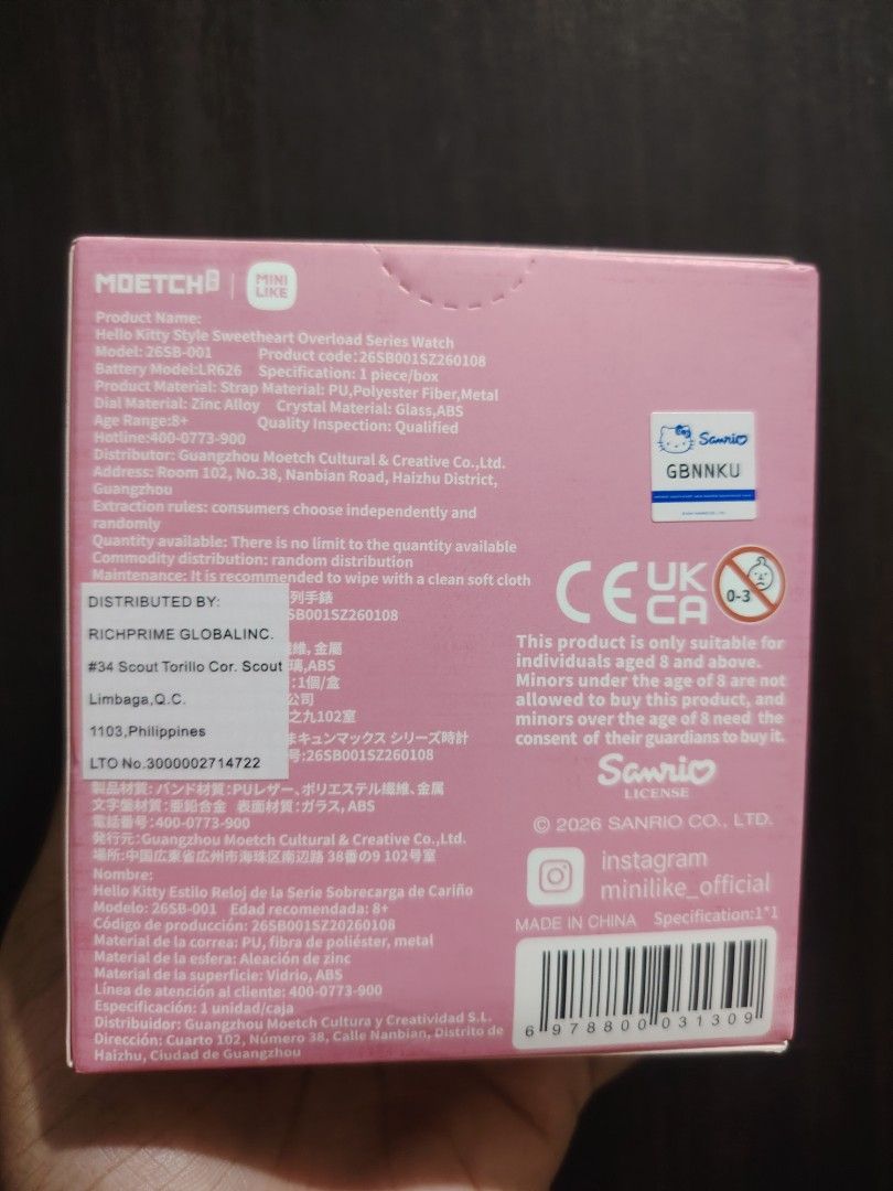 Hello kitty Watch (Category: Women's Watches) located in Mandaluyong City. Submitted by twovv (Listing ID 1462854469, Image 3). Description: Brand new Sealed BELOW SRP.