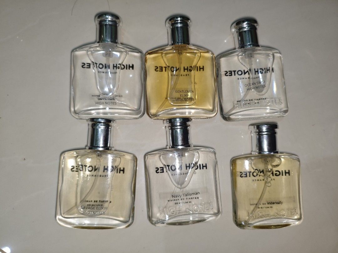 High Notes high partial (Category: Fragrance & Deodorants) located in Banting. Submitted by jawa_wangi (Listing ID 1462781086, Image 1). Description: Each Rm25, take all Rm120.