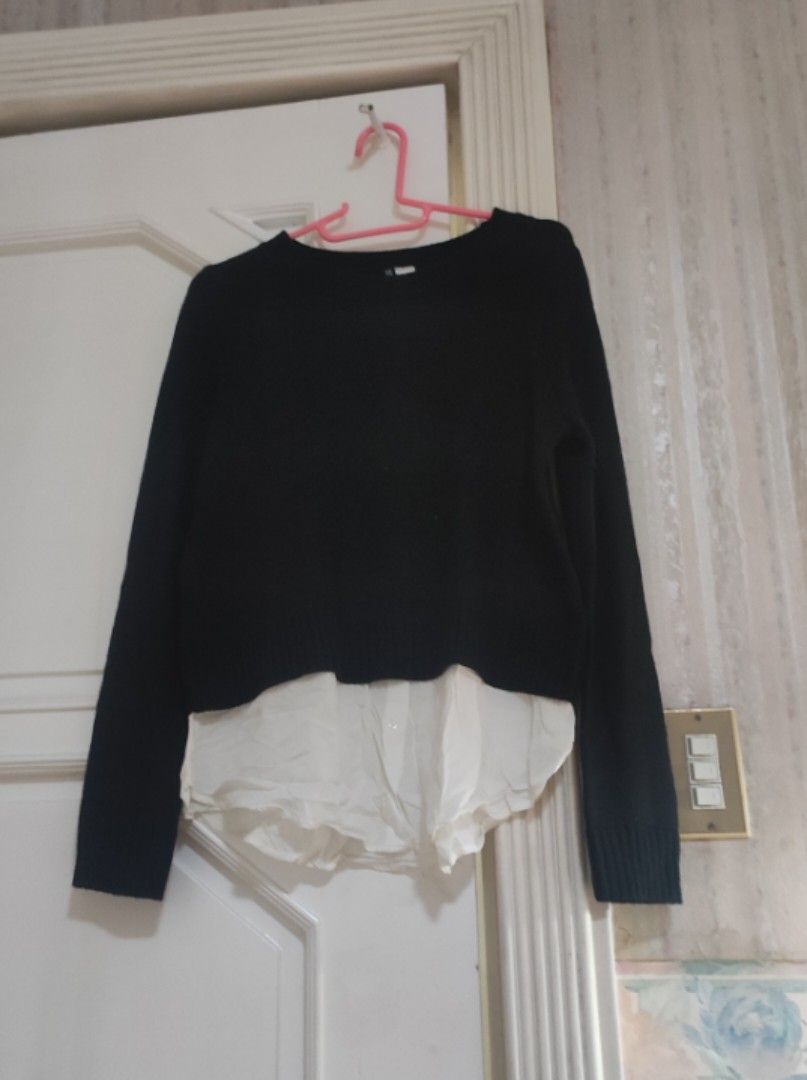 H&M Black & white sweater / longsleeves (Category: Longsleeves) located in Bocaue. Submitted by jessdcluters (Listing ID 1462818611, Image 3). Description: .