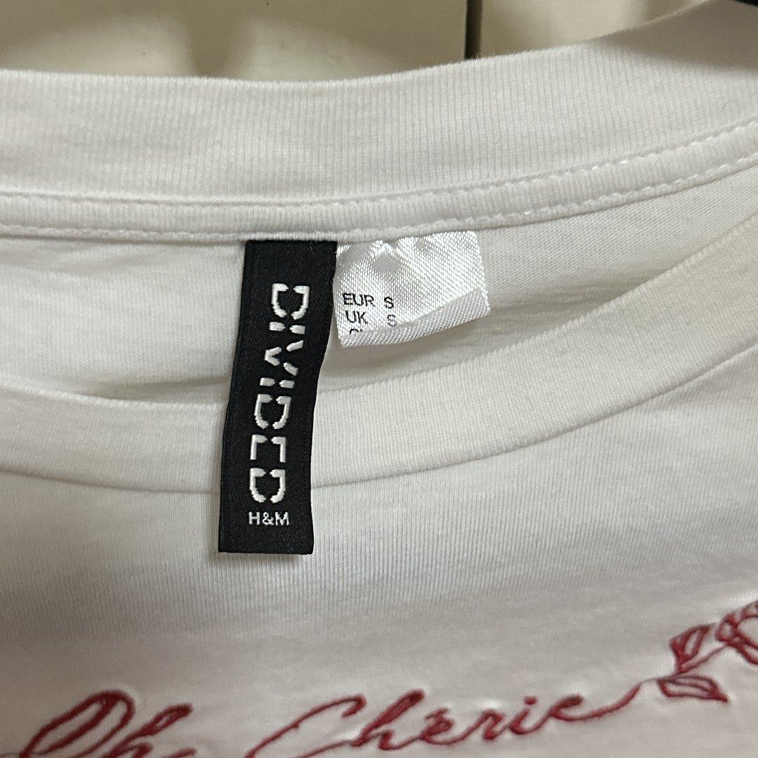 H&M White Embroidered Shirt (Category: Shirts) located in Quezon City. Submitted by danalou (Listing ID 1462788022, Image 3). Description: - size small-medium - barely used.