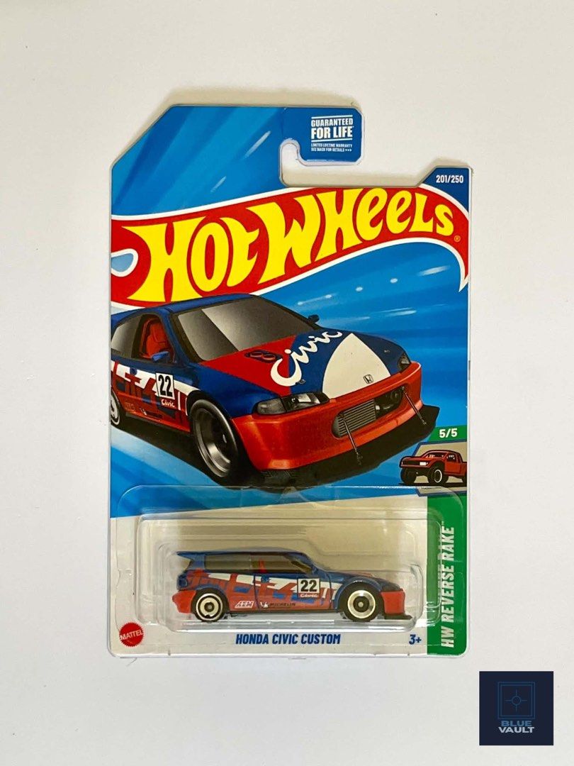 HOT WHEELS HW REVERSE RAKE - HONDA CIVIC CUSTOM (Category: Vehicle & Diecast Models) located in Lian. Submitted by bluevaultph (Listing ID 1462822838, Image 1). Description: Condition: Has Crease on JHook ✅Authentic/Original Item ✅Detailed Pictures Available ✅Proof of Legitimacy Available ✅VC Available 💳MOP: GCash/Bank Transfer 🚚MOD: LBC/SPX Express 📍LOC: Lian, Batangas.