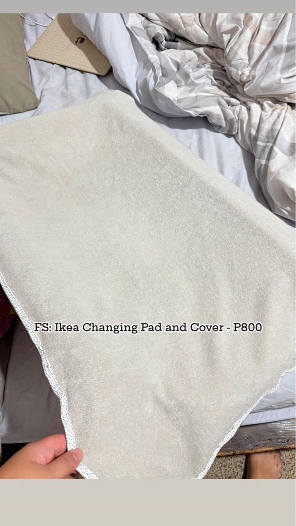 Ikea Changing Pad and Cover (Category: Changing Mats & Accessories) located in Subic. Submitted by luxbytasha (Listing ID 1462744814, Image 1). Description: - Ikea changing pad with cover - Light neutral color - Cute dotted trim on cover - Ideal for baby's nursery - Feel free to ask questions!.