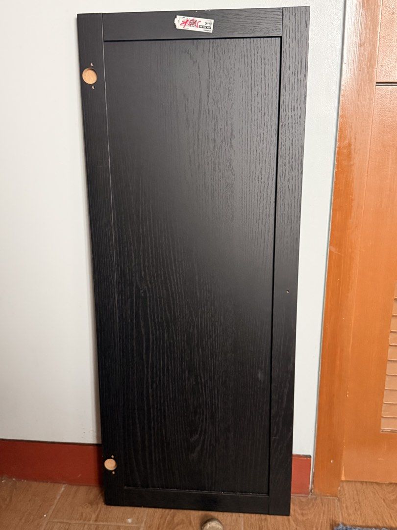 Ikea Oxberg Door Black Oak Effect 1 pc (Category: Shelves, Cabinets & Racks) located in Taguig. Submitted by love_preloved__ (Listing ID 1462762631, Image 3). Description: Bought but not used. Did not fit the intended use. One pc only. Does not come with anything else. 15.5 x 38 1/4 inches in size. Brand new. .