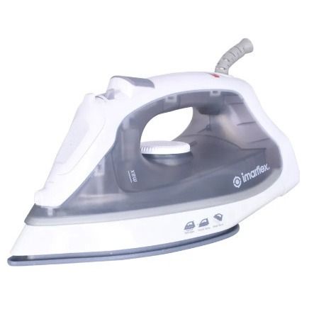 Imarflex Steam Iron IRS-400C Ceramic Soleplate (Category: Irons & Steamers) located in Quezon City. Submitted by mo.me (Listing ID 1462810596, Image 2). Description: This Imarflex steam iron is the perfect tool for achieving wrinkle-free garments with ease. The ceramic sole plate provides smooth gliding and even heat distribution for efficient ironing. 220ml Water Tank Capacity Steam Burst Nozzle Spray Heat Selector Heat Resistant Handle Variable