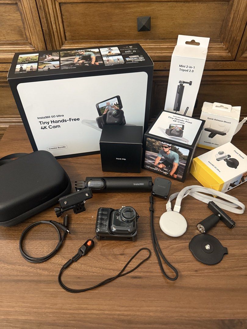 Insta360 Go Ultra (Creator Combo) (Category: Cameras) located in Manila. Submitted by 2ez4jher (Listing ID 1462681572, Image 1). Description: Insta360 Go Ultra Creator Bundle (No SD Card yet) Good as new Under warranty Few times used No issues never been dropped Freebies: Storage Box & Clear Case Still available if not marked as sold Unli check within meet up Price Negotiable Makati Meet up only.