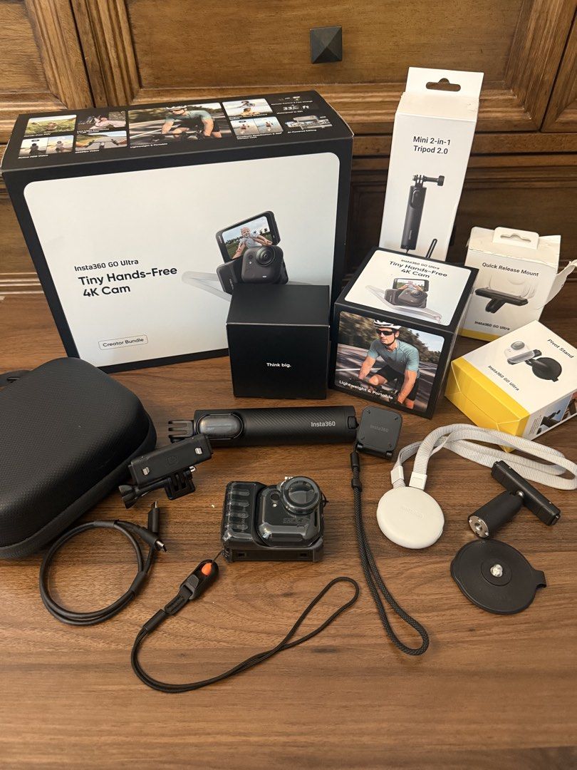 Insta360 Go Ultra (Creator Combo) (Category: Cameras) located in Manila. Submitted by 2ez4jher (Listing ID 1462681572, Image 2). Description: Insta360 Go Ultra Creator Bundle (No SD Card yet) Good as new Under warranty Few times used No issues never been dropped Freebies: Storage Box & Clear Case Still available if not marked as sold Unli check within meet up Price Negotiable Makati Meet up only.