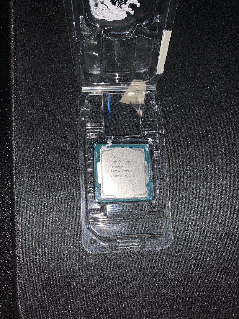 Intel Core i3-9100F Processor CPU (Category: Desktops) located in Manila. Submitted by justin.580 (Listing ID 1462768001, Image 1). Description: - Intel Core i3-9100F CPU - Base Clock Speed: 3.60GHz - Includes original plastic casing - Ready for your next PC build.