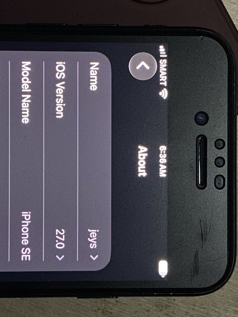 IP SE 2020 2ND GEN (SAME CHIPSET W IP 11) (Category: iPhone SE Series) located in Quezon City. Submitted by ryyy23 (Listing ID 1462685240, Image 3). Description: IPhone SE 2ND Gen (Search for Specs Online) 64gb -Apple A13 Bionic chip (7 nm) with 3rd-gen Neural Engine(Hindi yan Iphone 7 or 8 para tawad tawadan ninyo) - Same Chipset with IP 11 Working Lahat, Updated to 27.0. (i upgraded last night) Barely scratches, as in bagong bago! ☑ Reset ☑ Upg