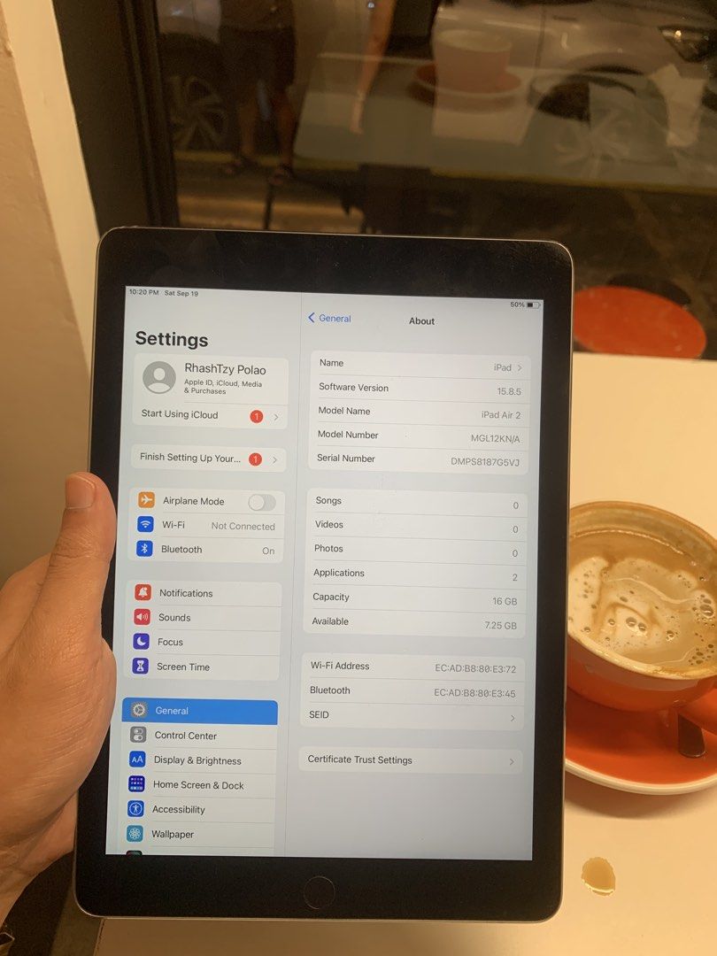IPAD AIR 2 (Category: iPhone X Series) located in Manila. Submitted by newcrystal_f23c00 (Listing ID 1462865440, Image 3). Description: 📱 ARP GADGETS - BUDGET MEAL IPAD! iPad Air 2 16GB WiFi ONLY! Pang Online Class, YouTube, Netflix, Facebook - pasok sa budget! 📋 DETAILS: ✅ iPad Air 2 16GB WiFi Only ✅ 9.7” Retina Display - Malinaw pa ✅ A8X Chip - Smooth pa sa browsing & movies ✅ Battery: Good pa, 4-5 hours tuloy-tuloy ✅ Touch ID / Fingerprint W
