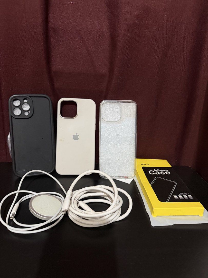 Iphone 13 pro max accessories (Category: Cables & Adaptors) located in Caloocan City. Submitted by rohllee (Listing ID 1462718900, Image 1). Description: Take All for 299 Inclusions: 3 cases 1 wireless cable 1 wired cable.