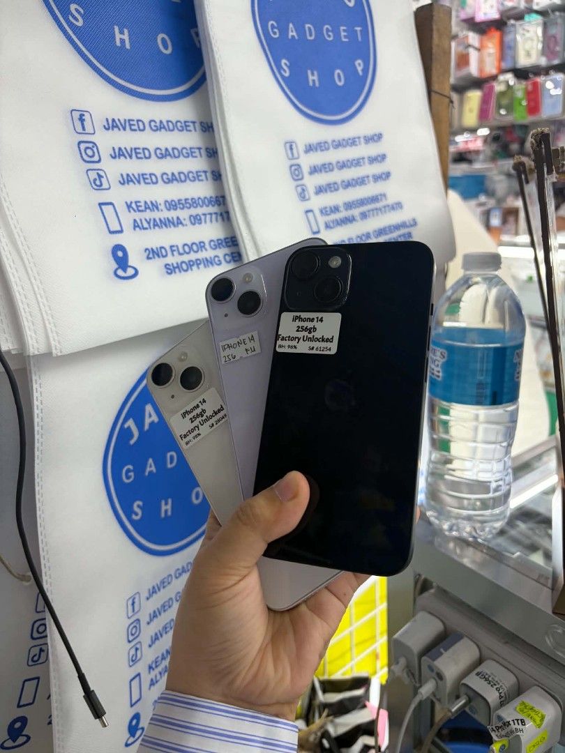 Iphone 14 256gb Good batt FU No issue (Category: iPhone 14 Series) located in San Juan City. Submitted by keannagadgetph (Listing ID 1462852677, Image 3). Description: Available for today's. Iphone 14 256gb Good bh Factory unlock Makinis Case & Charger Ntc approved Accepting swap / Trade in / installment / walk in For fast transaction 09777177470 look for alyanna Fb page : javeds gadget shop.