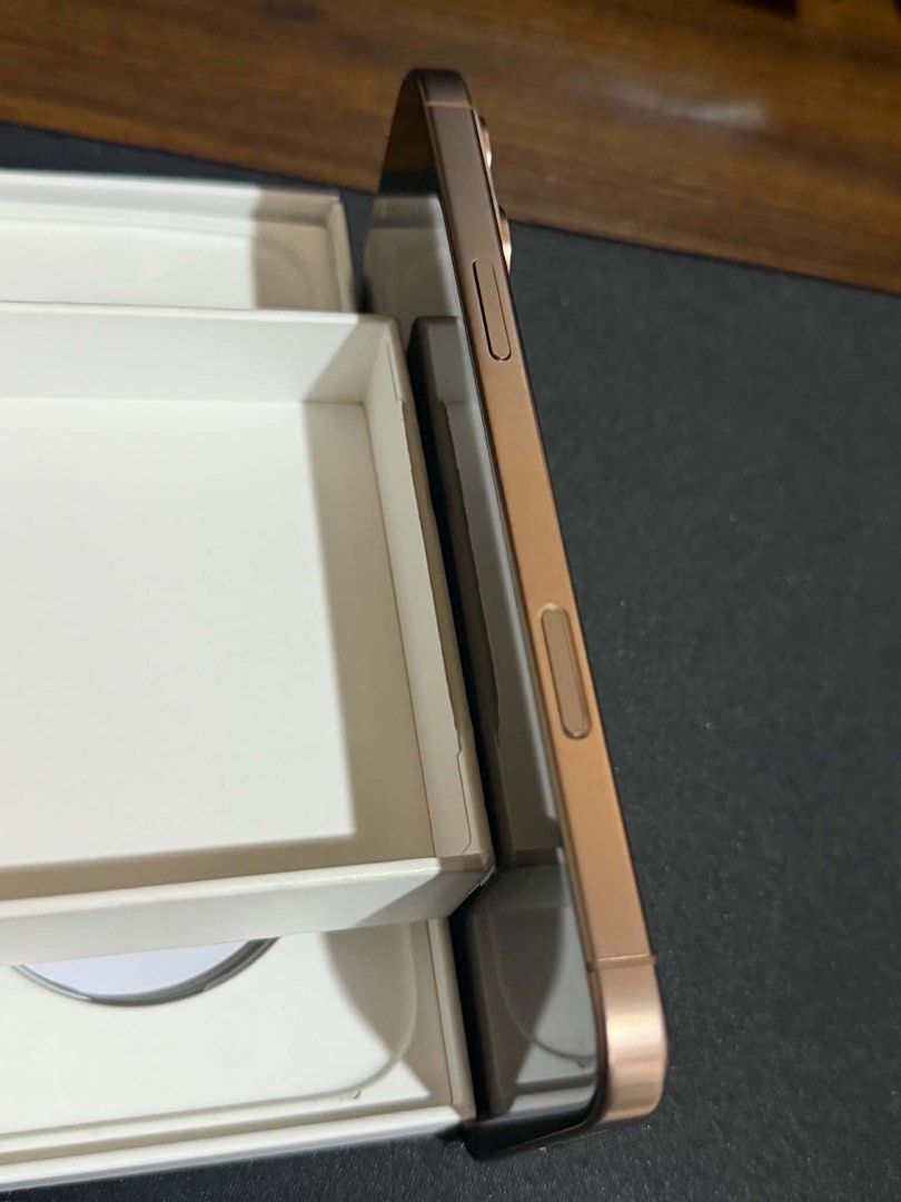 Iphone 16 pro max (Category: iPhone 16 Series) located in Manila. Submitted by gracia_07 (Listing ID 1462877468, Image 3). Description: Iphone 16 pro max Desert titanium 95% batt health No scratches and dents 256GB RFS: Upgrade 50k still negotiable for sure buyer .