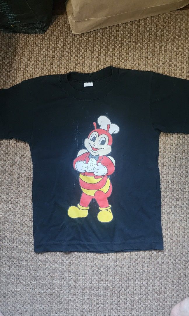 Jollibee black shirt (Category: Babies & Kids Fashion) located in Quezon City. Submitted by jacqueline_velasco14 (Listing ID 1462874934, Image 1). Description: Payment via Bpi or gcash.
