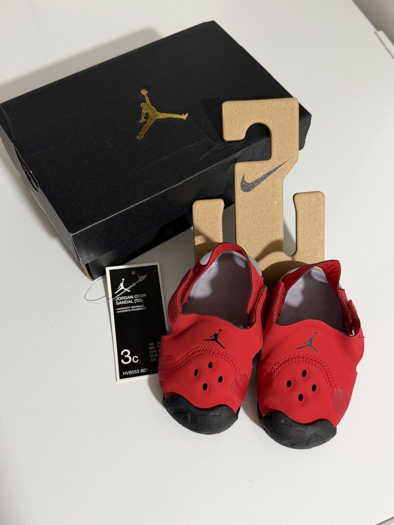 Jordan Sandal / Shoes (Category: Babies & Kids Fashion) located in Manila. Submitted by inthecloset_mnl (Listing ID 1462769178, Image 1). Description: Jordan Sandals good as new. Worn only for photos, once or twice. .
