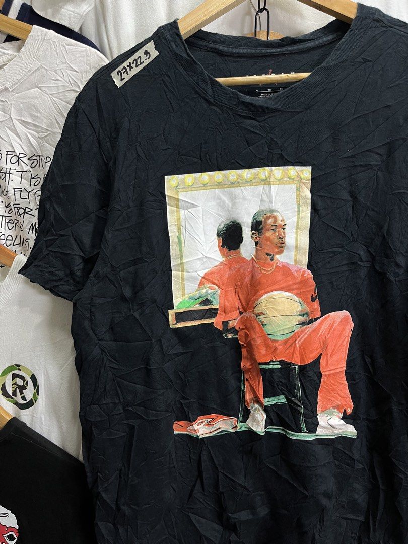 JORDAN SHIRT (Category: Tshirts & Polo Shirts ) located in Manila. Submitted by aldrenyap109491 (Listing ID 1462818020, Image 2). Description: 💎JORDAN 🔳CONDITION:9.7/10 EXCELLENT 🔳COLOR RATE:9.7/10 🔳DIMENSION:27X22.3 🔳BEST FIT: LARGE TO SEMI XL 🔳MOP:GCASH/CASH 🟥ISSUE: NEED WASH LANG FRESH FROM BALE(NO ISSUE PRINT) MINE:₱480 (FREE SHIPPING ) (AUTOMATICALLY YOURS) 📍 POBLACION PUROK 5 KOLAMBUGAN LDN (9207).
