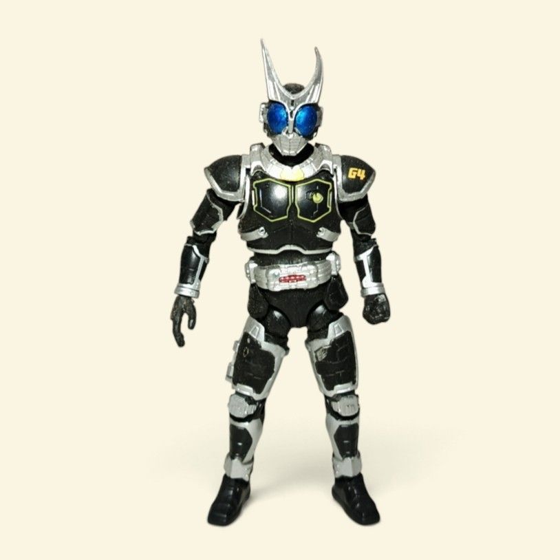 Kamen Rider G4 Shodo Figure (Category: Figurines & Statues) located in Iloilo. Submitted by quistor (Listing ID 1462873364, Image 1). Description: Product Features: Kamen Rider G4 Shodo Collection Figure Color: as the picture shows Size: 4 inches - see Ruler inches for size comparison Condition: Japan surplus toys, authentic, no box, No extra accessories, selling as is. Package Content: 1pc Notes: Due to the light and screen setting difference, t