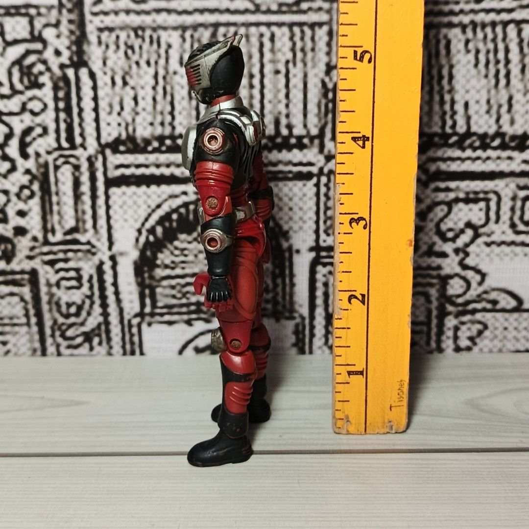 Kamen Rider Ryuki collectable figure (Category: Figurines & Statues) located in Iloilo. Submitted by quistor (Listing ID 1462759264, Image 3). Description: Product Features: Kamen Rider Ryuki Collection Figure Color: as the picture shows Size: 5 inches - see Ruler inches for size comparison Condition: Japan surplus toys, authentic, no box, minimal paint chips, Broken right elbow glued, selling as is. Package Content: 1pc Notes: Due to the light a