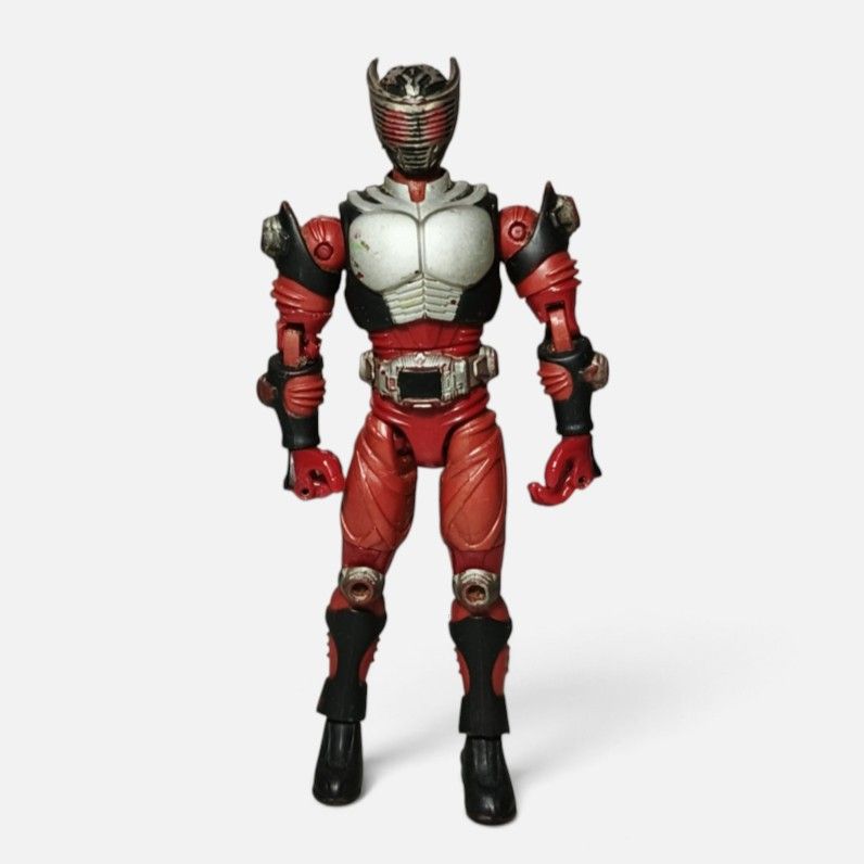 Kamen Rider Ryuki collectable figure (Category: Figurines & Statues) located in Iloilo. Submitted by quistor (Listing ID 1462759264, Image 1). Description: Product Features: Kamen Rider Ryuki Collection Figure Color: as the picture shows Size: 5 inches - see Ruler inches for size comparison Condition: Japan surplus toys, authentic, no box, minimal paint chips, Broken right elbow glued, selling as is. Package Content: 1pc Notes: Due to the light a