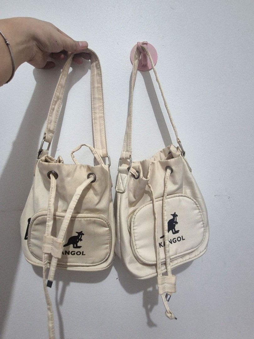 Kangol bucket bag (Category: Luxury Bags & Wallets) located in Manila. Submitted by mommynurse (Listing ID 1462791540, Image 1). Description: 350 each‼️ need wash.